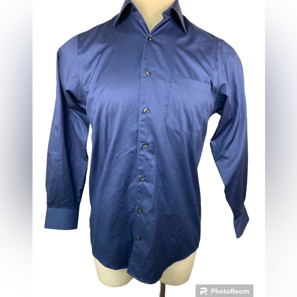 Kenneth Cole New York Long Sleeve Button Up Shirt Men’s 14 1/2- 32-33